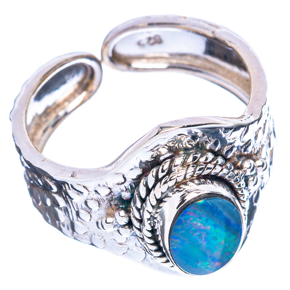 Rare Doublet Opal Ring Size 7.25 (925 Sterling Silver) R3661
