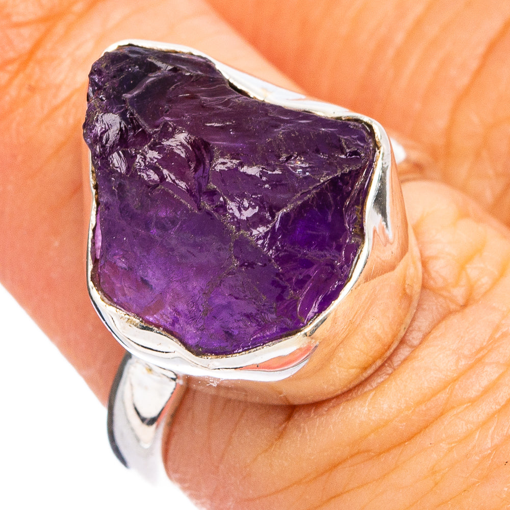 Raw Amethhyst Ring Size 6 (.925 Sterling Silver)