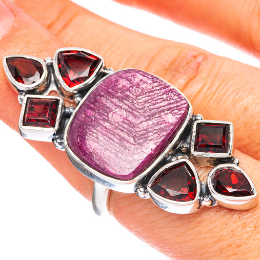 Signature Ruby, Garnet Ring Size 6.75 (925 Sterling Silver) R3540
