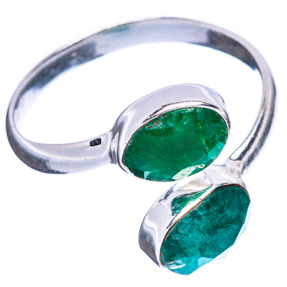 Green Sillimanite Dainty Ring Size 7 Adjustable (925 Sterling Silver) R5125