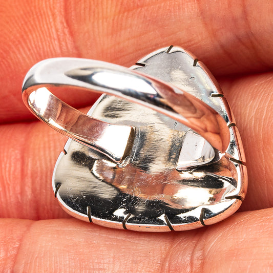 Pink Triplet Opal Ring Size 7.75 (.925 Sterling Silver)