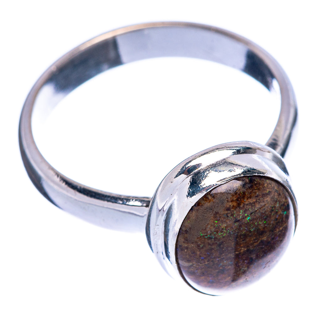 Rare Andamooka Opal Ring Size 6.75 (925 Sterling Silver) R145598