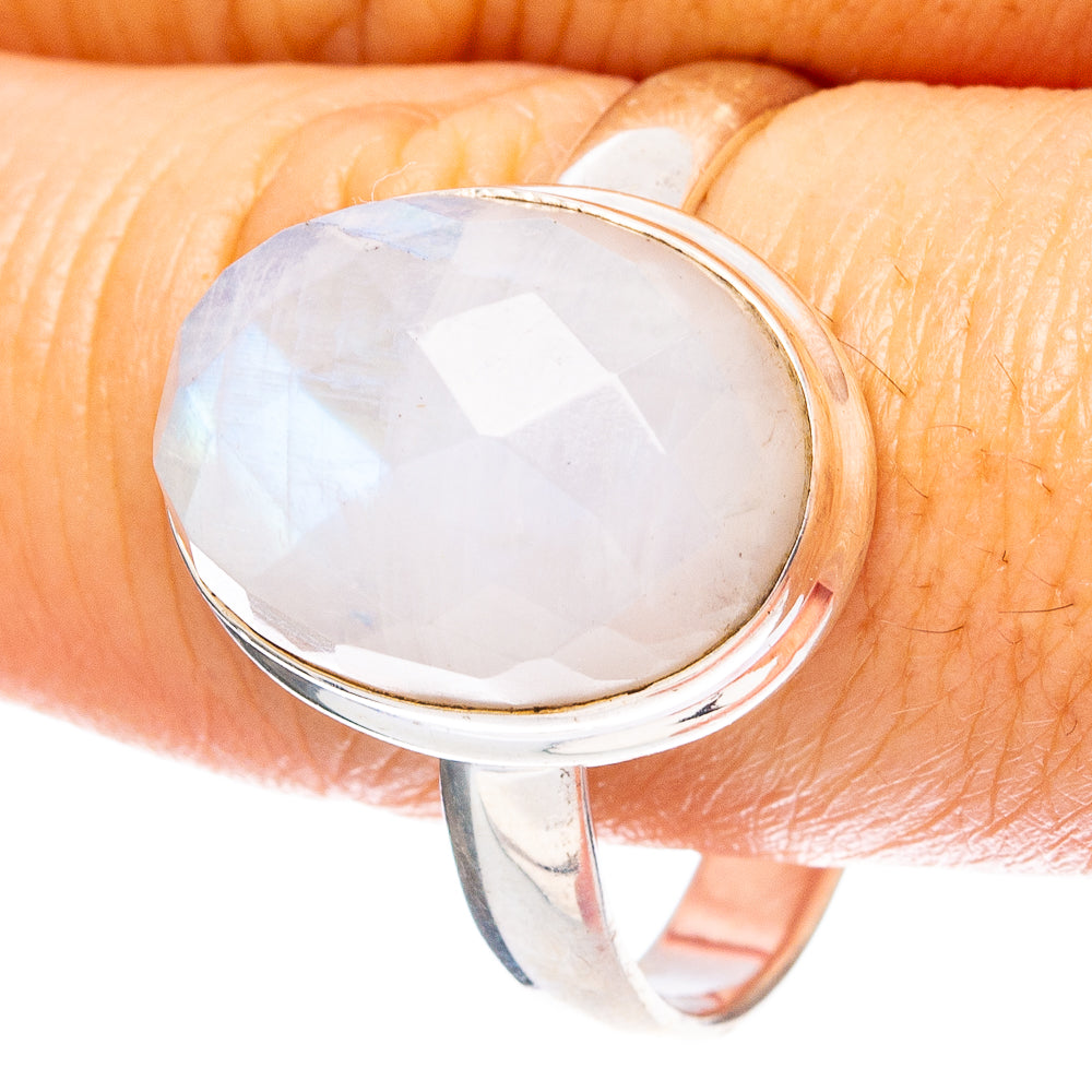 Rainbow Moonstone 925 Sterling Silver Ring Size 12.75 (925 Sterling Silver) R6134