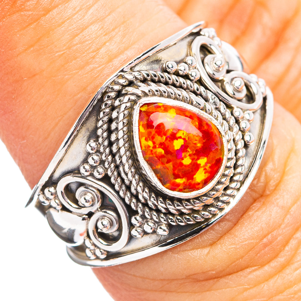 Lab Opal Ring Size 7 (.925 Sterling Silver)