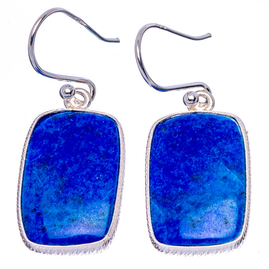 Lapis Lazuli Earrings 1 3/8" (925 Sterling Silver) E1708