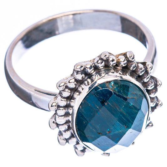 Rare Apatite Ring Size 8 (925 Sterling Silver) R5064