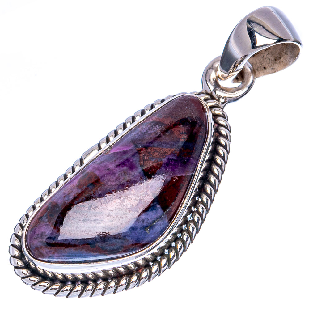 Rare Sugilite Pendant 1 3/8" (925 Sterling Silver) P41318