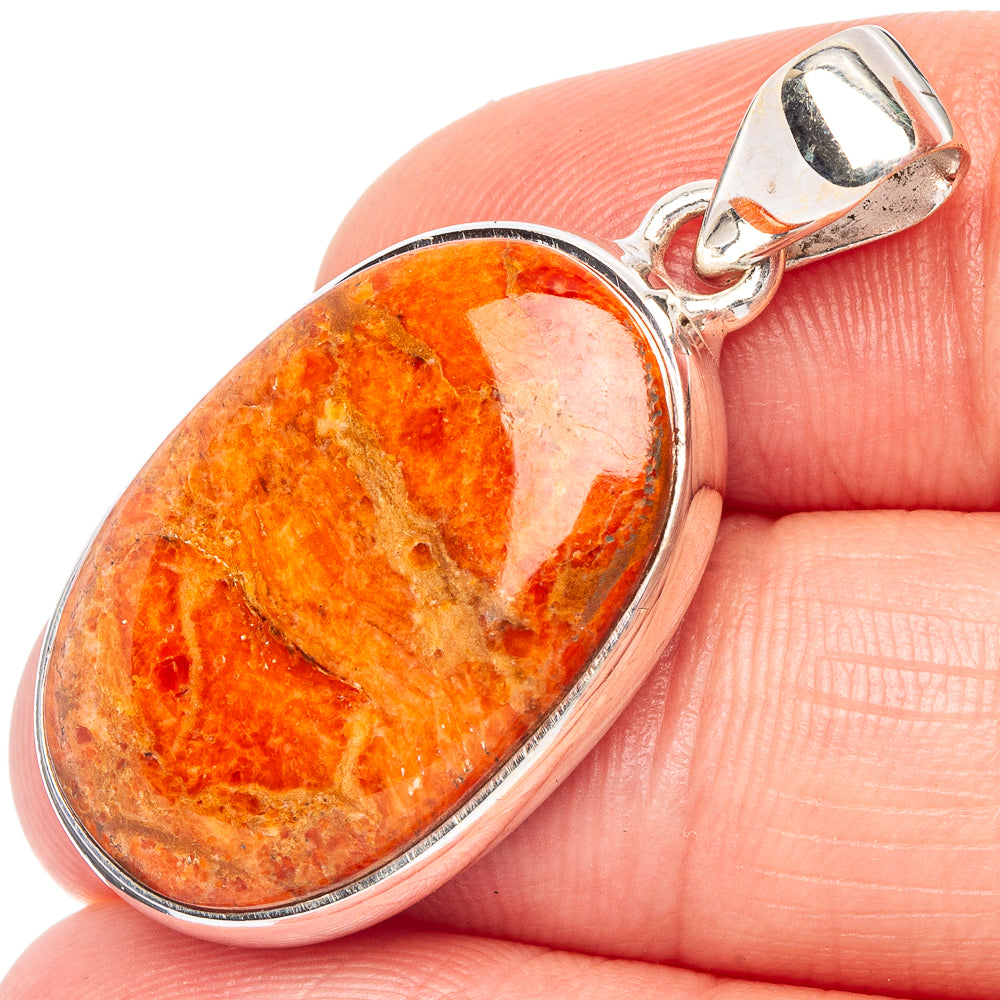 Sponge Coral Pendant 1 3/8" (925 Sterling Silver) P44764