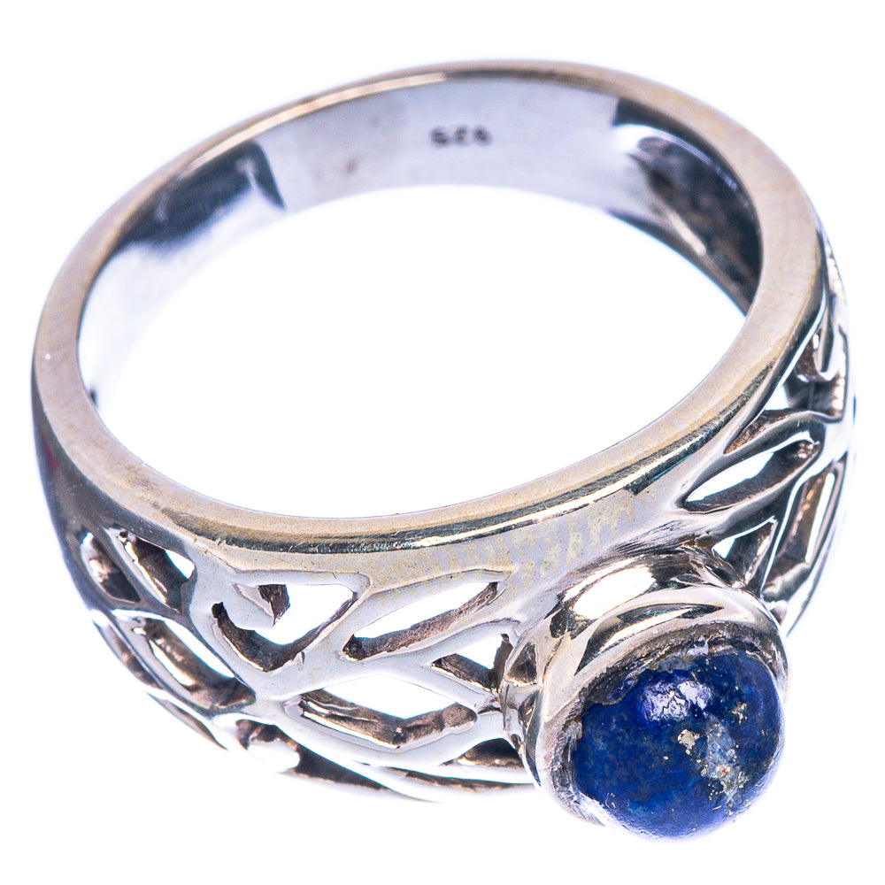 Lapis Lazuli Ring Size 7.75 (925 Sterling Silver) R1230