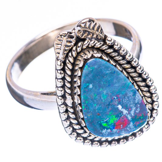 Rare Doublet Opal Ring Size 8.25 (925 Sterling Silver) R4104
