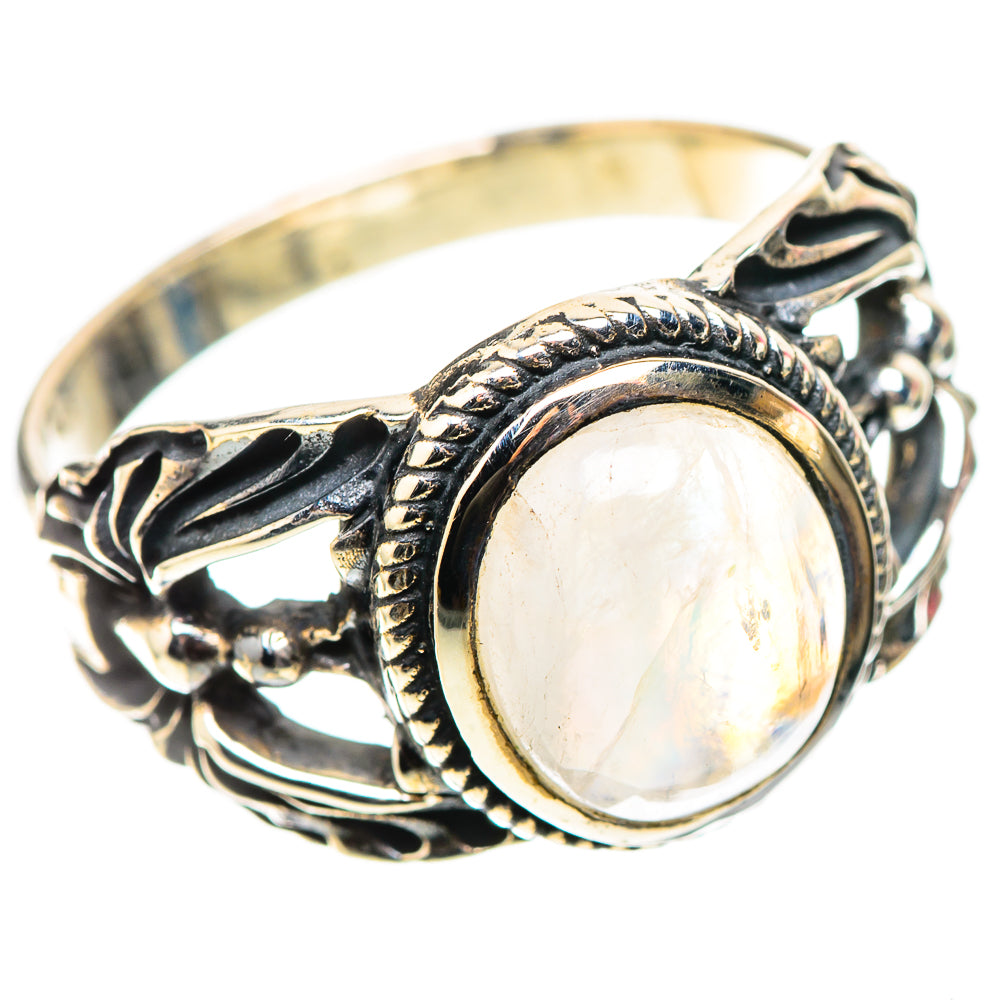 Rainbow Moonstone Ring Size 10 (925 Sterling Silver) RING138366