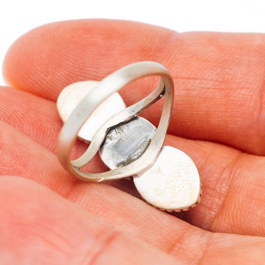 Palomino Turquoise, Cotton Candy Dahlia Turquoise, Kingman Turquoise Ring Size 7 (.925 Sterling Silver)