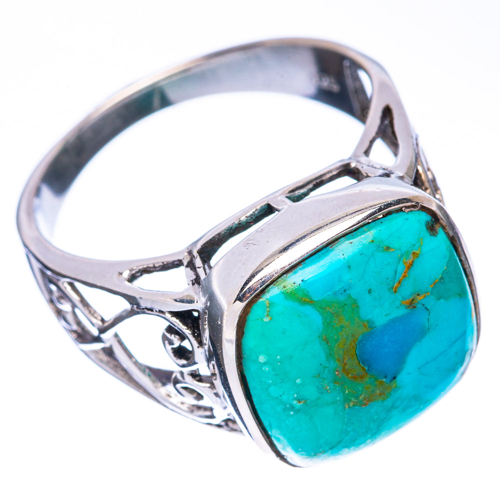 Rare Arizona Turquoise Ring Size 8.5 (925 Sterling Silver) R2963