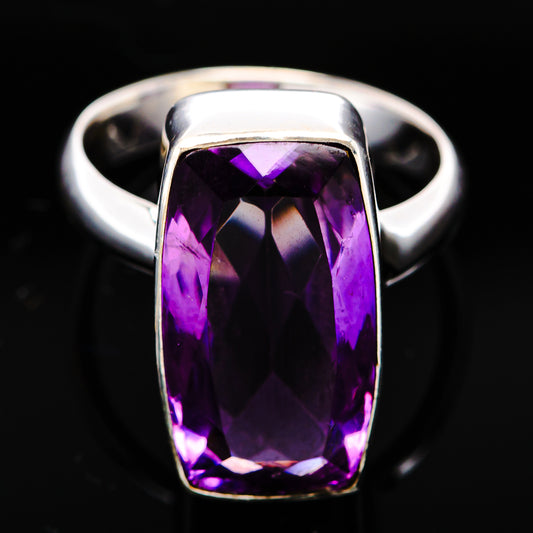 Premium Brazilian Amethyst Ring Size 5 Adjustable (.925 Sterling Silver)