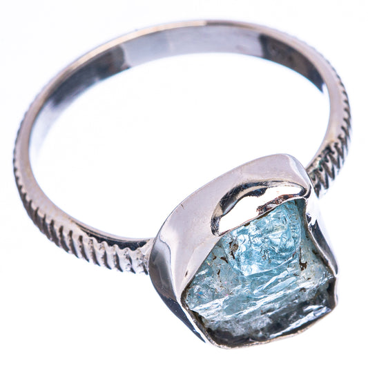 Aquamarine Dainty Ring Size 7.75 (925 Sterling Silver) R5140