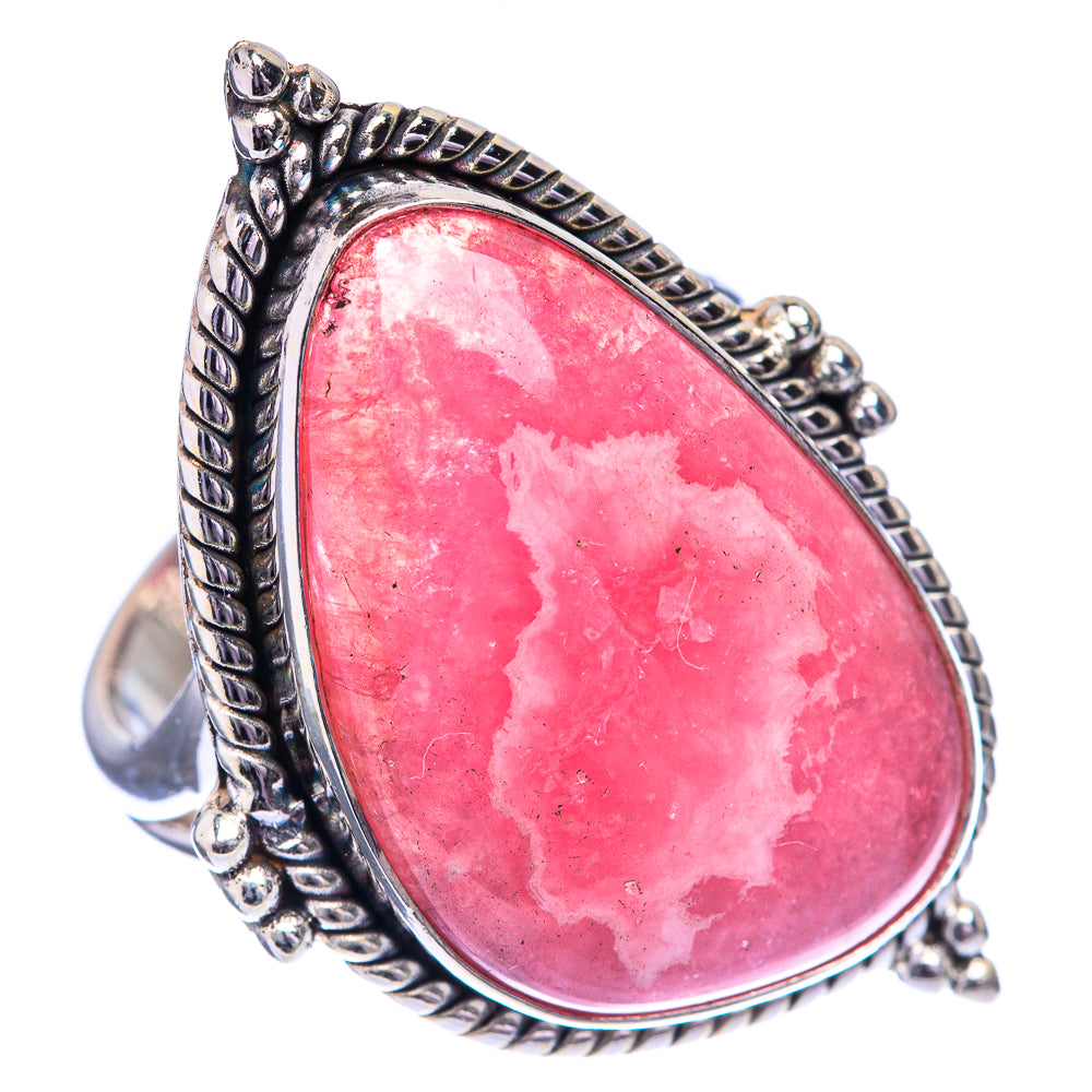 Large Rhodochrosite Ring Size 9 (925 Sterling Silver) R142749