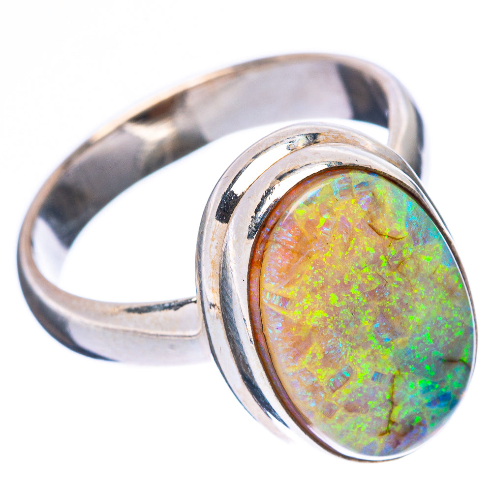 Rare Sterling Opal Ring Size 7 (925 Sterling Silver) R4350