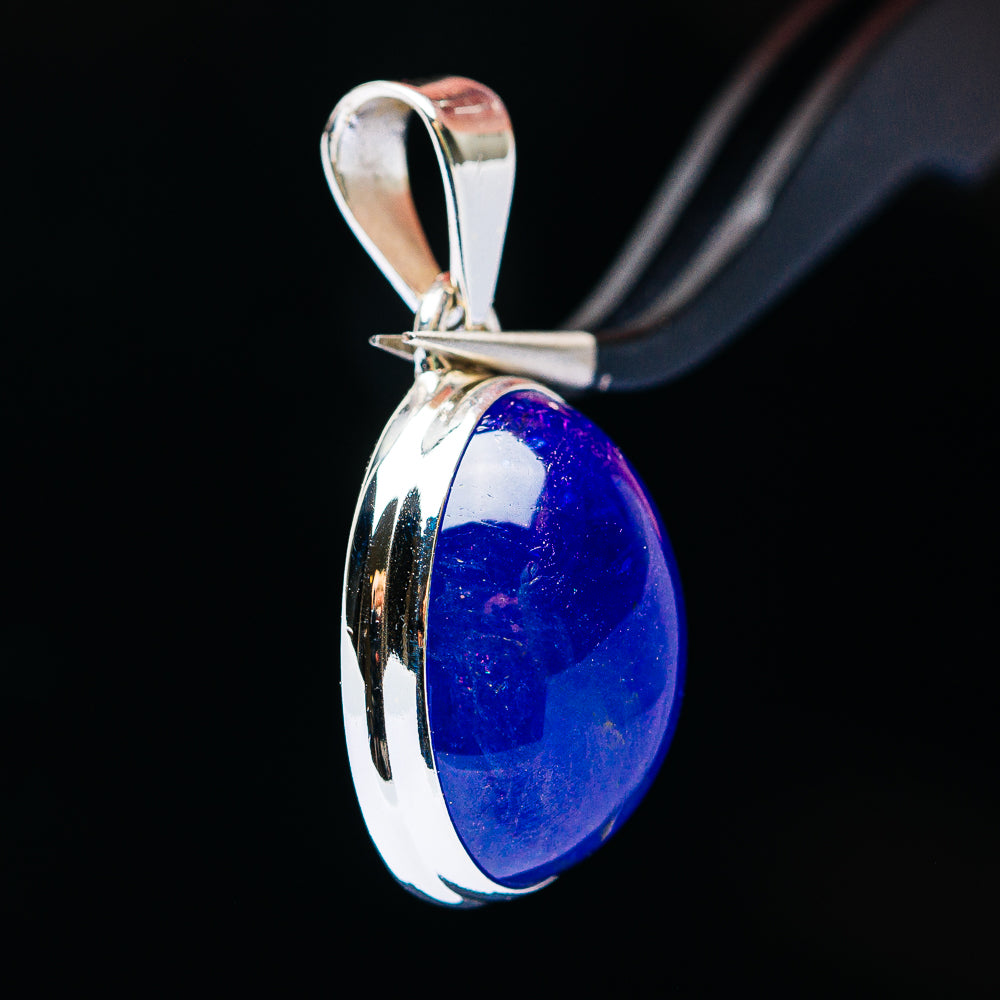 26ct Premium Tanzanite Pendant 1 1/4" (.925 Sterling Silver)