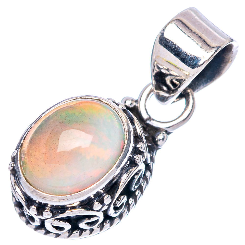 Rare Ethiopian Opal Pendants 7/8" (925 Sterling Silver) P42351