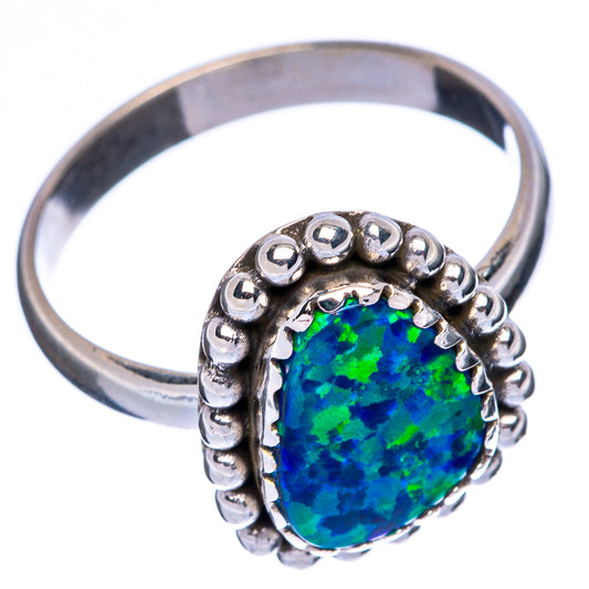 Synthetic Opal Ring Size 8 (925 Sterling Silver) R146198