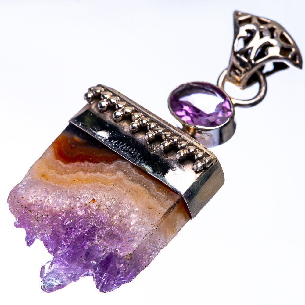 Amethyst Stalactite, Amethyst Pendant 1 7/8" (925 Sterling Silver) P38715