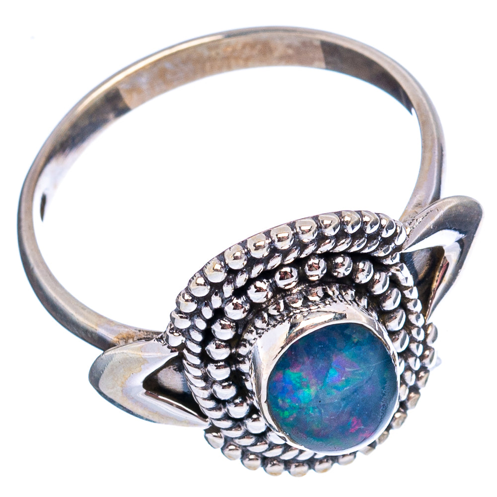 Rare Triplet Opal Ring Size 8.25 (.925 Sterling Silver)