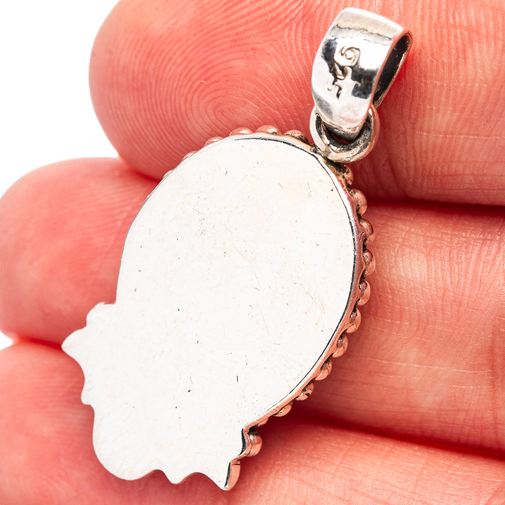 Aurora Opal Pendant 1 3/8" (.925 Sterling Silver)