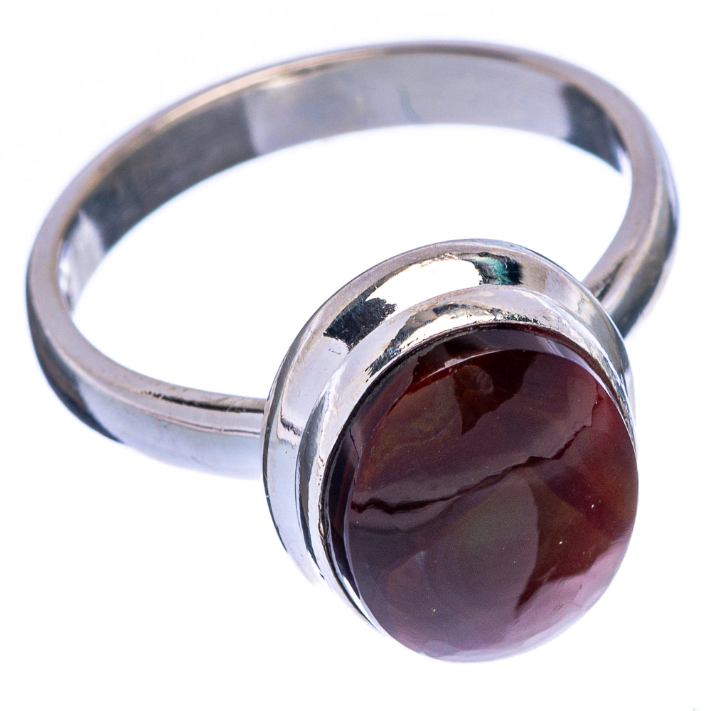 Rare Mexican Fire Agate Ring Size 7.25 (925 Sterling Silver) R146709