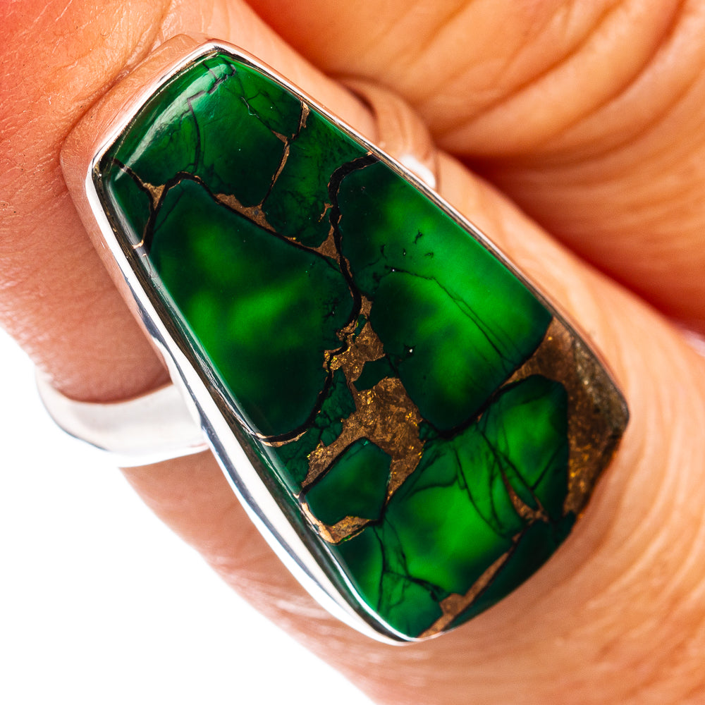 Premium Irish Dahlia Turquoise Ring Size 6 Adjustable (.925 Sterling Silver)
