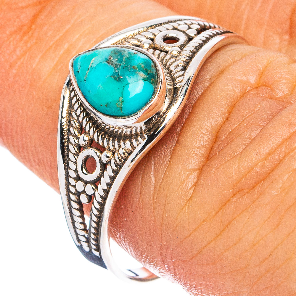 Mohave Turquoise Ring Size 7.5 (925 Sterling Silver) R8347