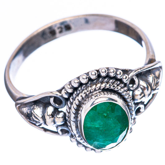 Green Sillimanite Dainty Ring Size 8 (925 Sterling Silver) R5103