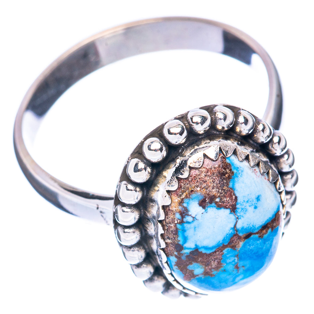 Golden Hills Turquoise Ring Size 8 (925 Sterling Silver) R2777