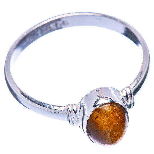 Tiger Eye 925 Sterling Silver Ring Size 8 (925 Sterling Silver) R5308