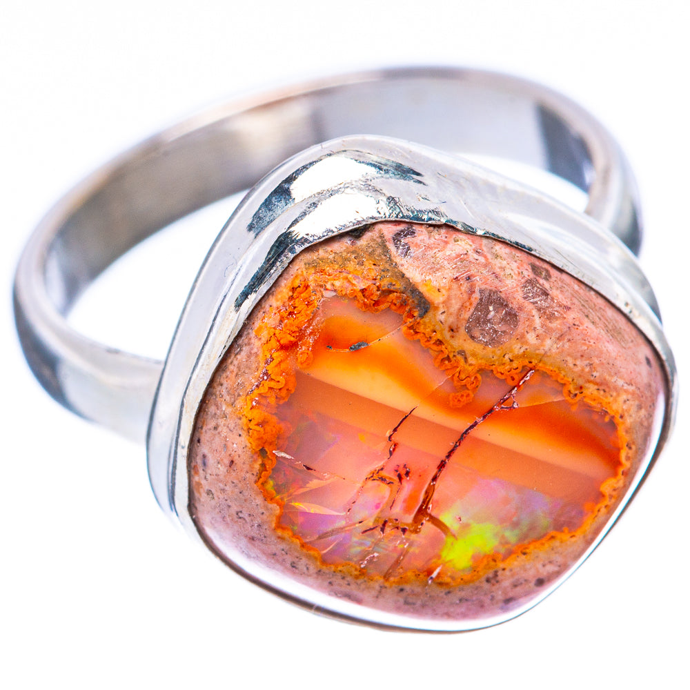 Rare Mexican Fire Opal Ring Size 7 (925 Sterling Silver) R2152
