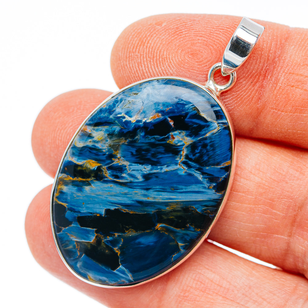 Premium Pietersite Pendant 1 3/4" (.925 Sterling Silver)