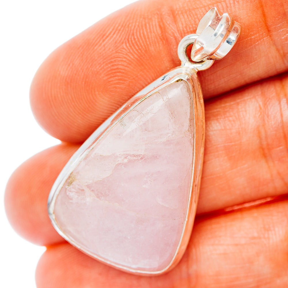 Kunzite Pendant 1 5/8" (.925 Sterling Silver)