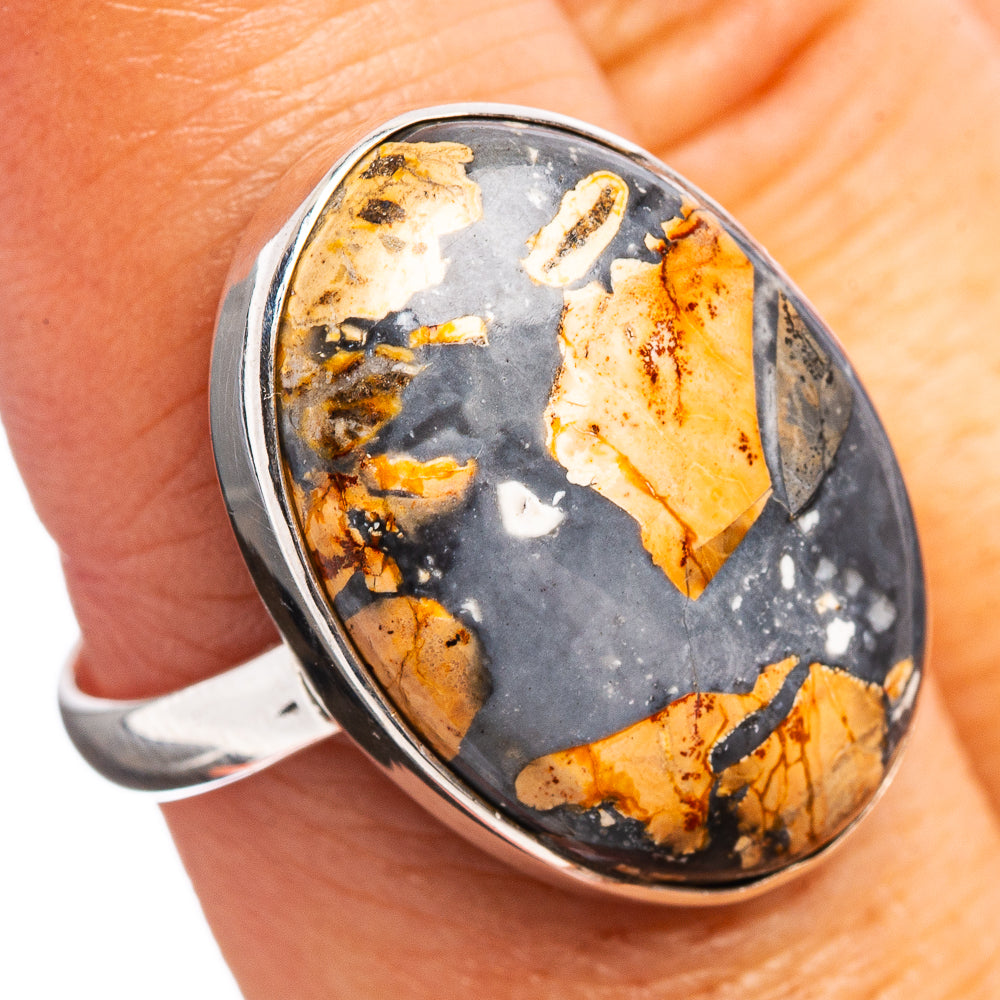 Premium Maligano Jasper Ring Size 9 (.925 Sterling Silver)