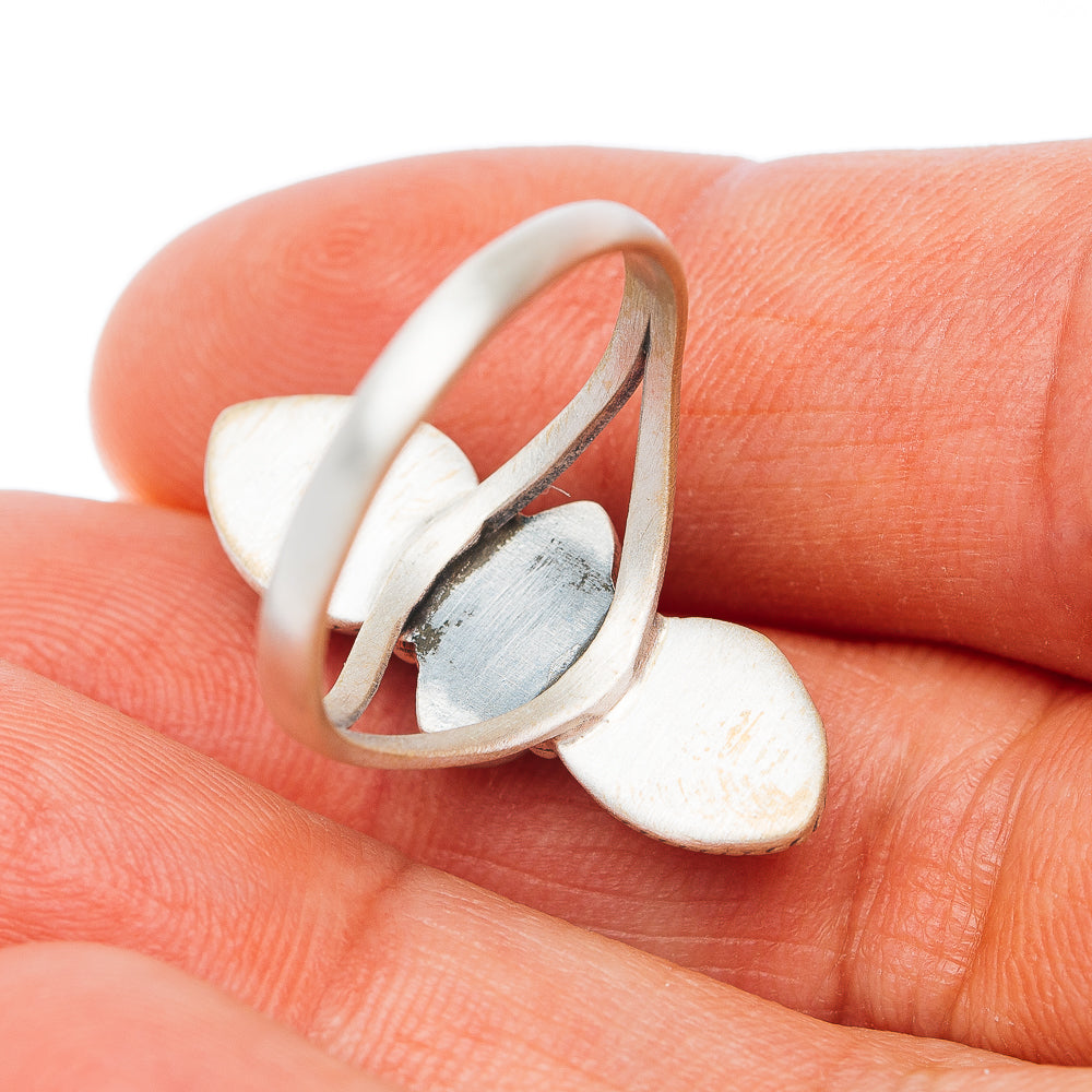 Sonoran Gold Turquoise, White Buffalo Turquoise Ring Size 9 (.925 Sterling Silver)