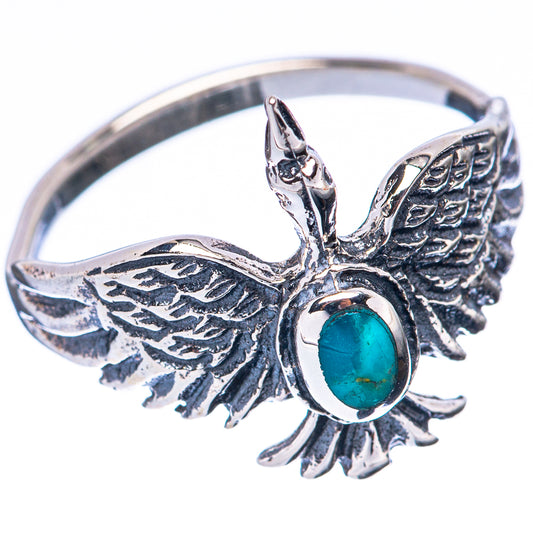 Rare Arizona Turquoise Bird Ring Size 6.5 (925 Sterling Silver) R2169