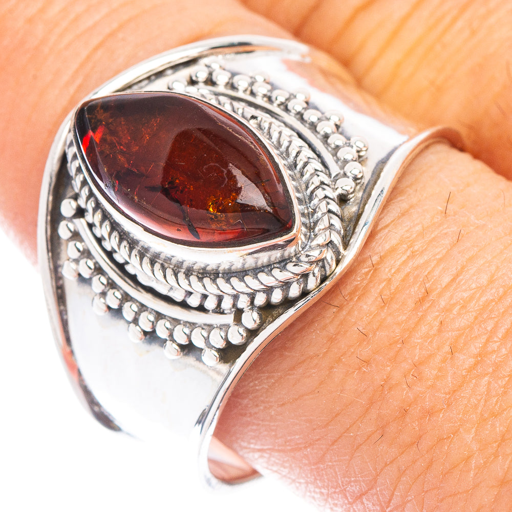 Baltic Amber Ring Size 10.25 (925 Sterling Silver) R7470