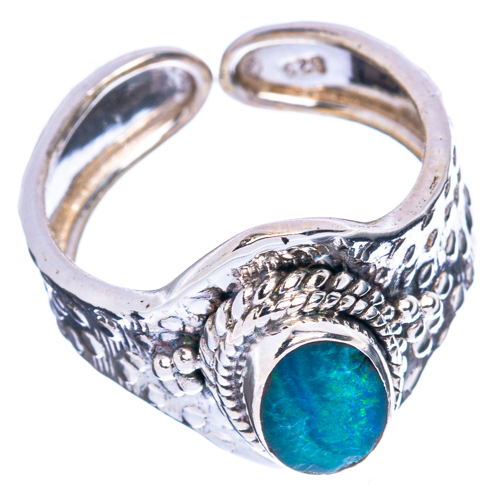 Rare Doublet Opal Ring Size 7.25 (925 Sterling Silver) R3663