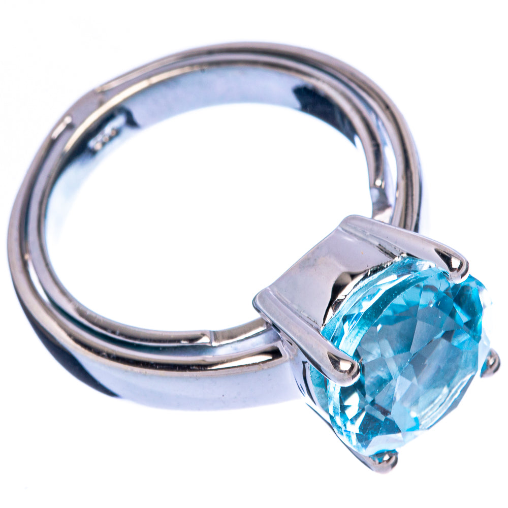 Rare Blue Topaz Ring Size 7.75 (925 Sterling Silver) R146011