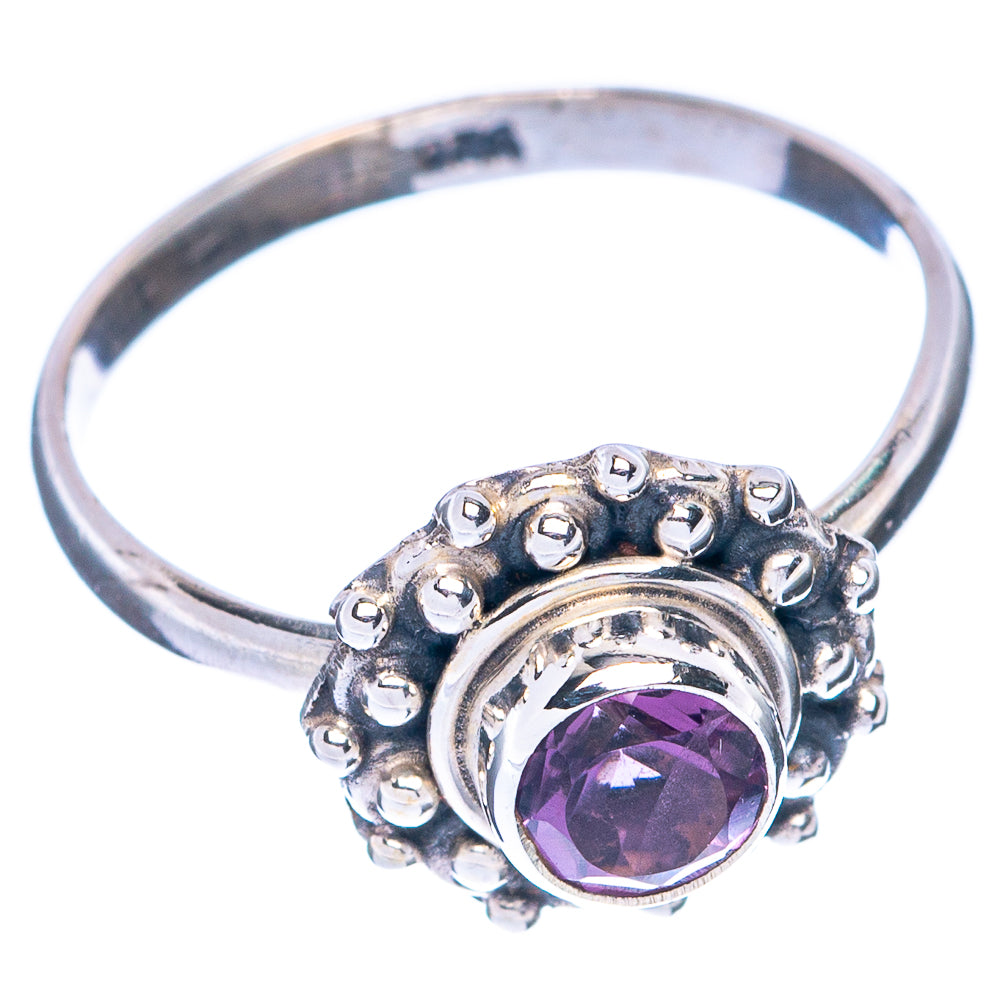 Faceted Amethyst Dainty Ring Size 5.75 (925 Sterling Silver) R145038