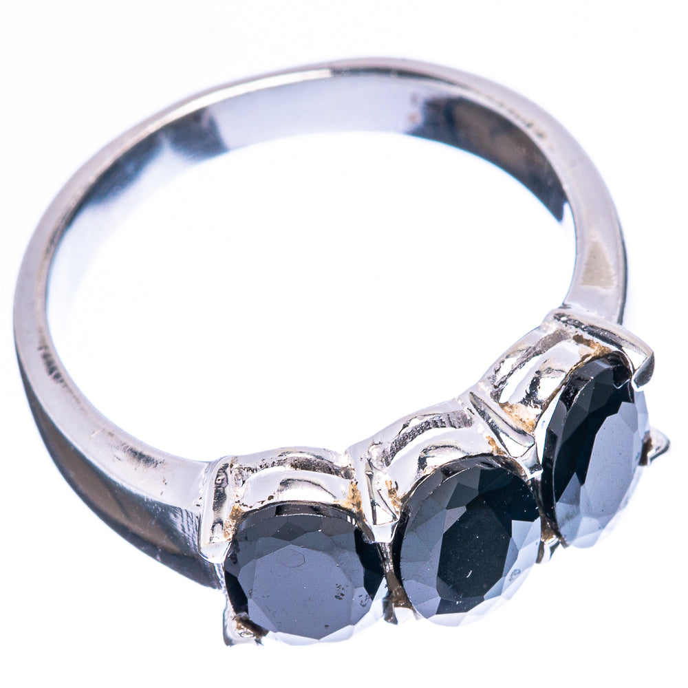 Shungite Dainty Ring Size 6.5 (925 Sterling Silver) R5175