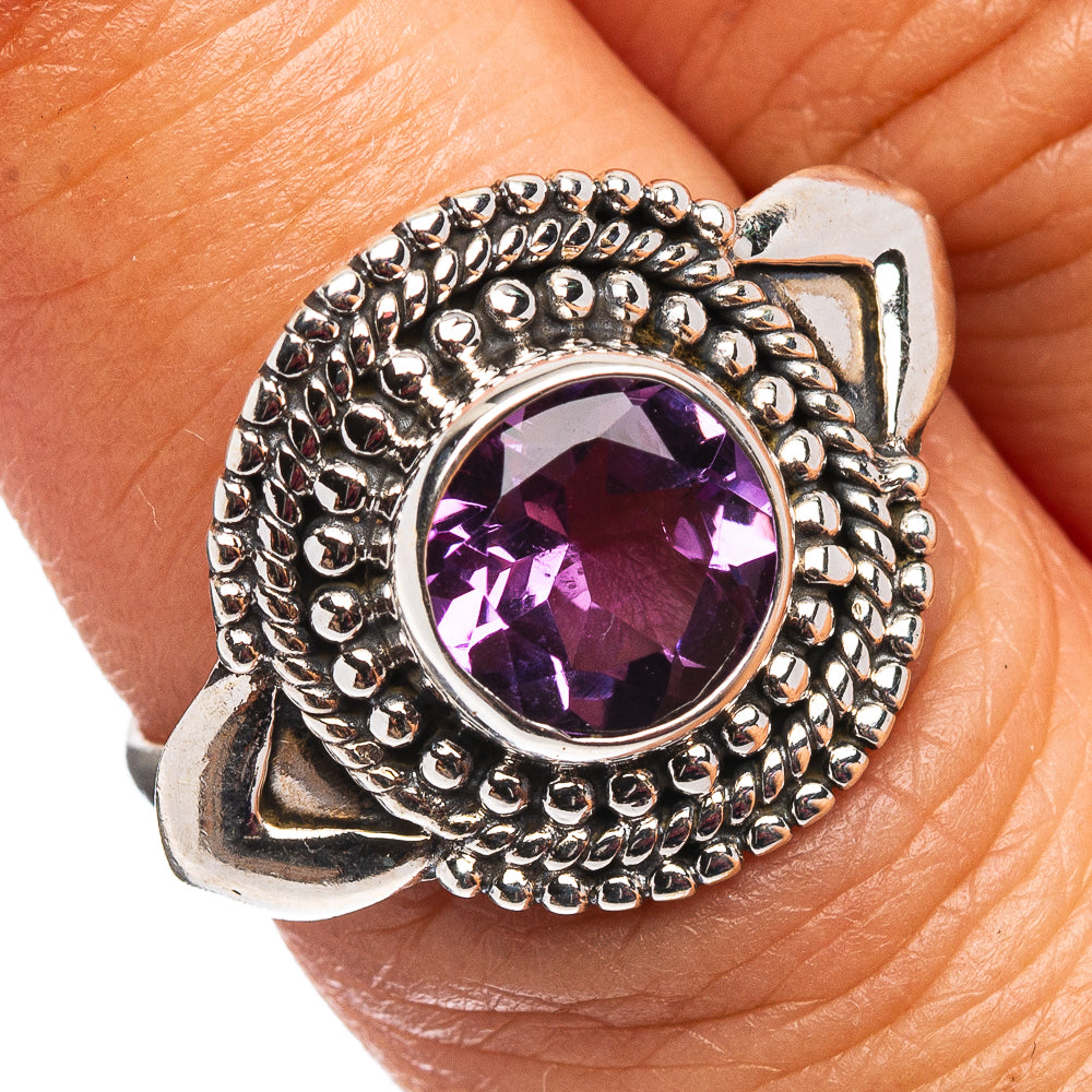 Amethyst Ring Size 6.75 (.925 Sterling Silver)