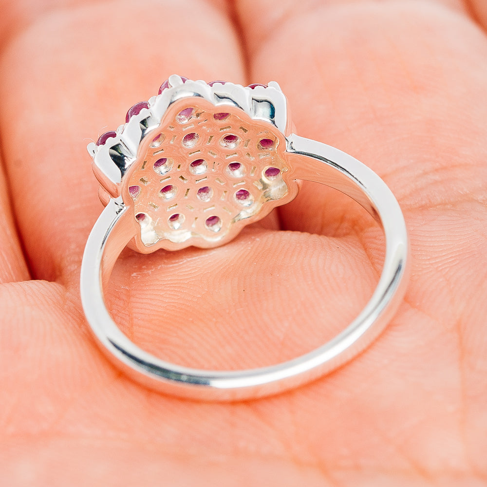 Premium Burmese Ruby Ring Size 8 (.925 Sterling Silver)