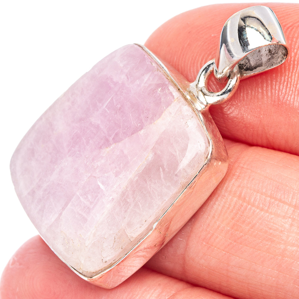 Rare Kunzite Pendant 1 1/4" (925 Sterling Silver) P44536
