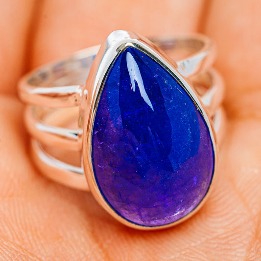 Premium Large Tanzanite Ring Size 5.75 (.925 Sterling Silver)
