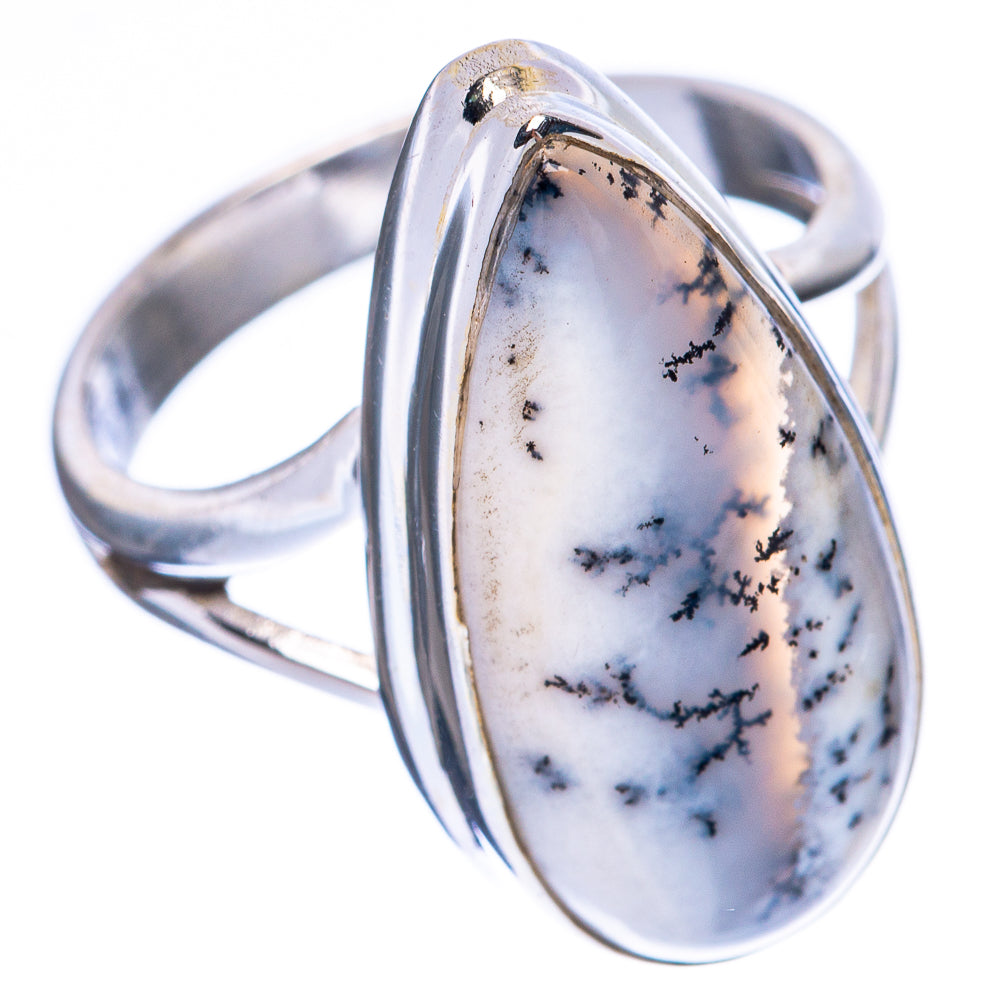 Dendritic Opal Ring Size 7.25 (925 Sterling Silver) R1961