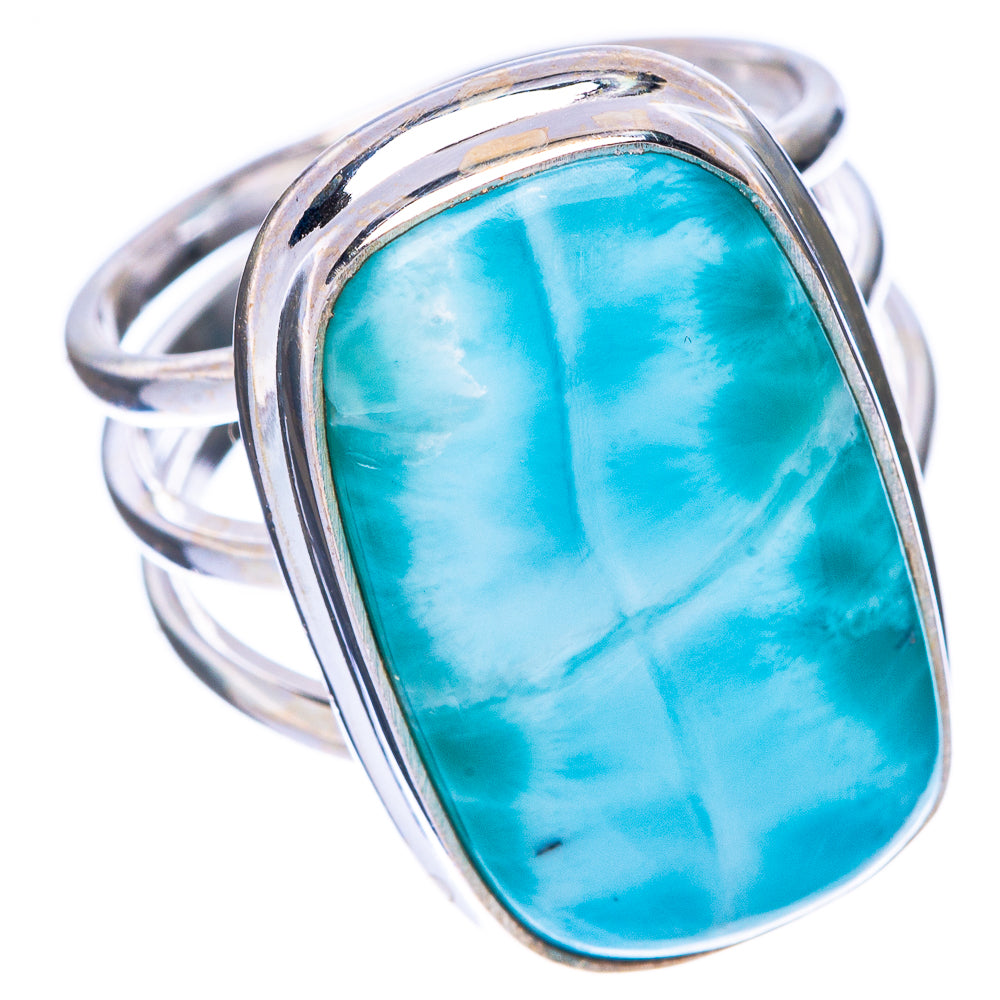 Larimar Ring Size 5.75 (925 Sterling Silver) R1743